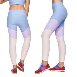 Outdoor Voice 7/8 Springs Leggings In Lilac Lavender And Dahlia Size S